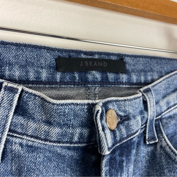 J Brand Jules High Rise Straight Jeans In Sympathy Destruct Women's 27 Raw hems - Picture 3 of 7